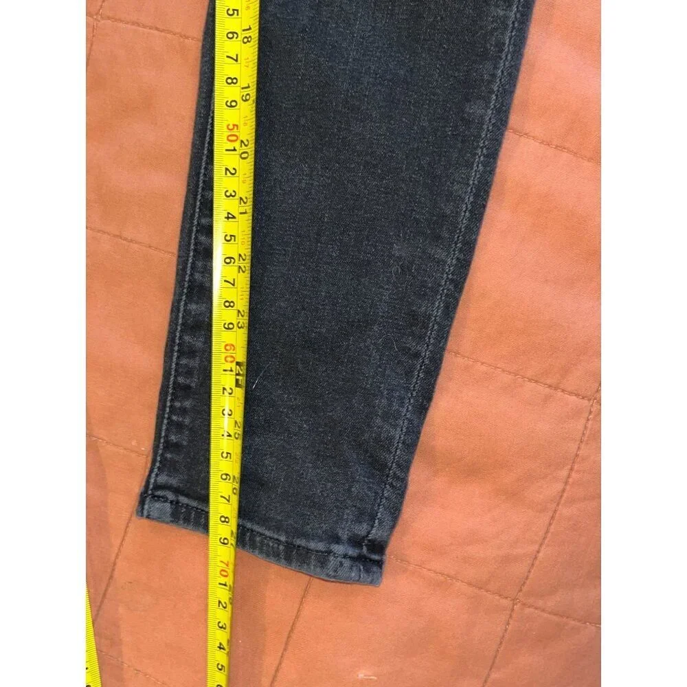 Adriano Goldschmied The Legging Ankle Super Skinny Jeans Black Distressed 27